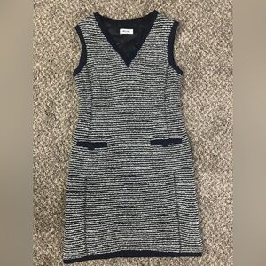 Moschino tweed navy dress medium